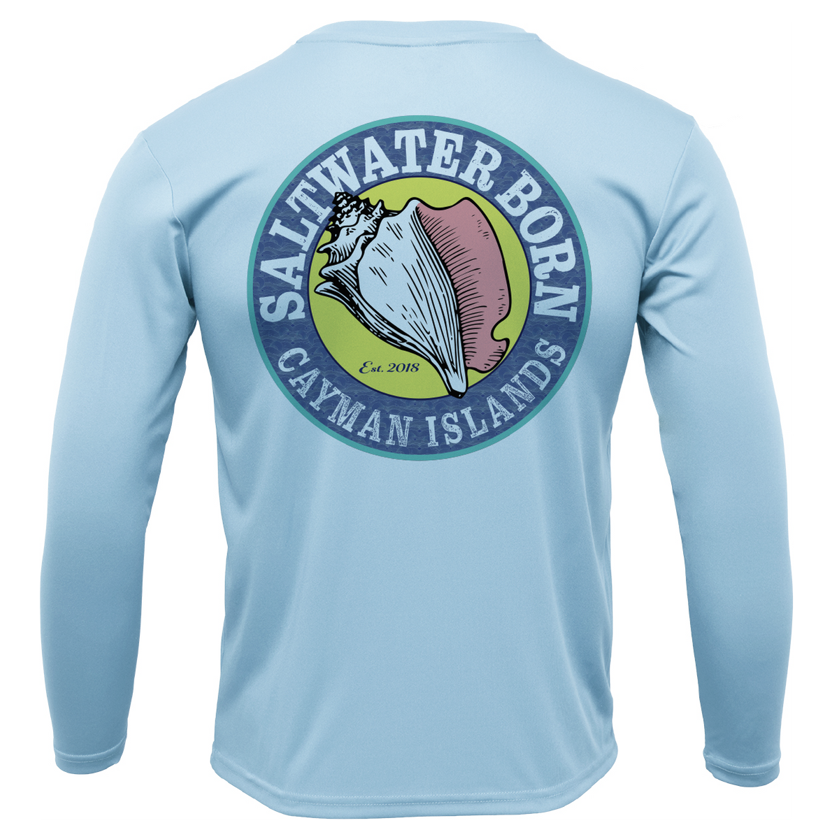 Cayman Islands Diver Men's Long Sleeve UPF 50+ Dry-Fit Shirt