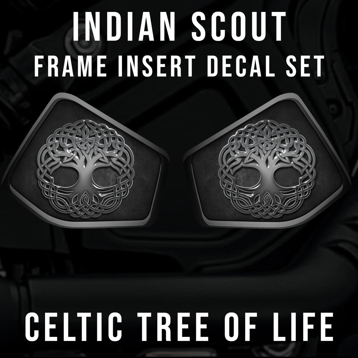Indian Scout Mid-Frame Insert - Tree of Life