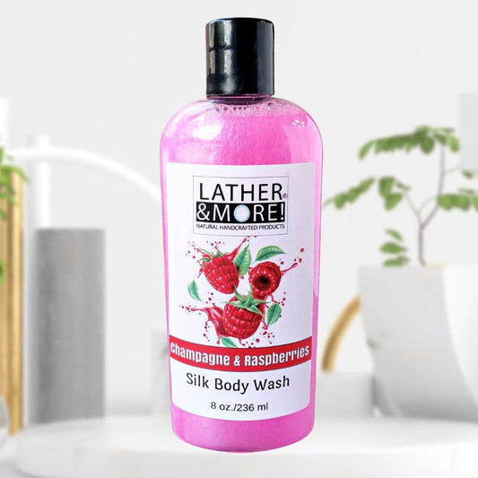 Champagne and Raspberries Silk Body Wash