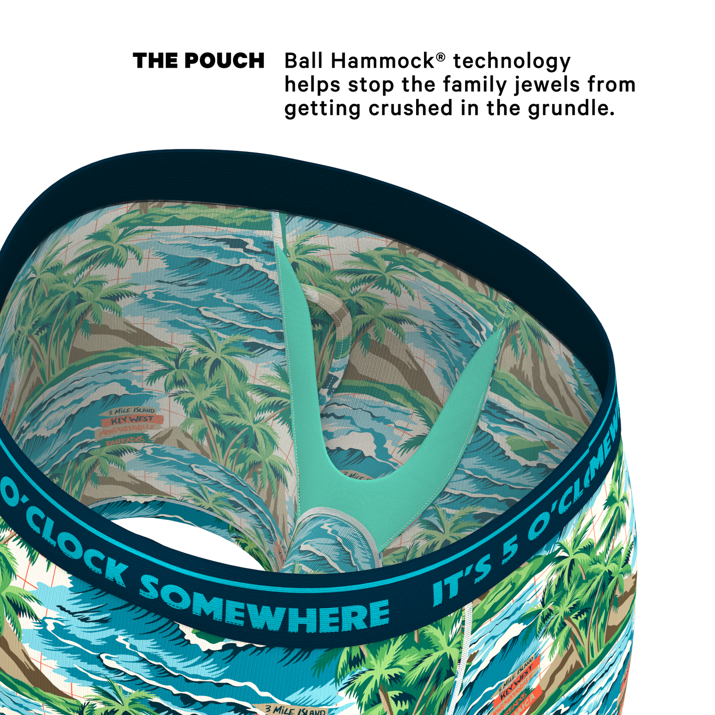 The Changes In Latitudes | Shinesty x Margaritaville® Ball Hammock® Pouch Underwear With Fly