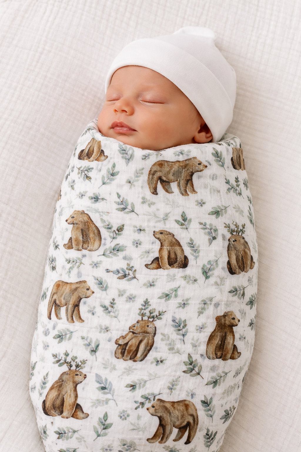 Muslin Swaddle, Bear