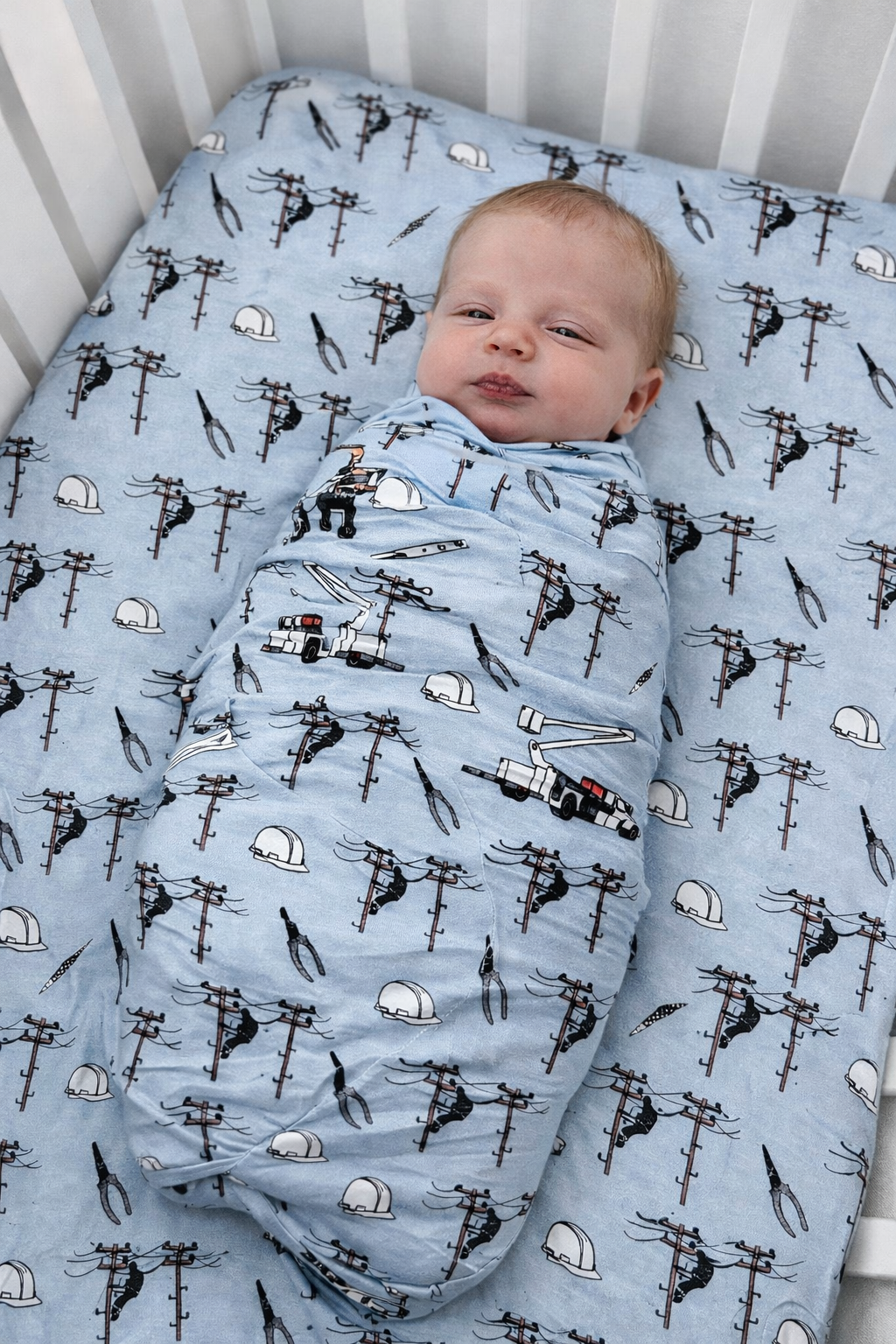 Bamboo Spandex Swaddle, Lineman