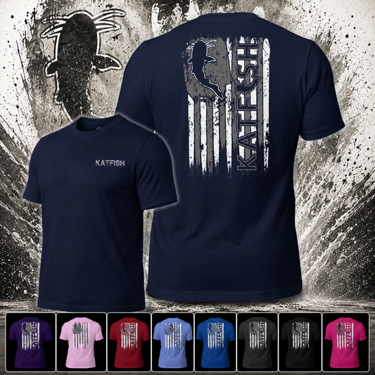 Thrashed Flag Tee-Shirt (White Logo)