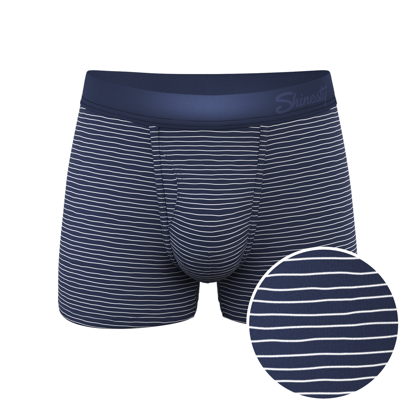 The Cheek Streak | White Stripe Ball Hammock® Pouch Trunks Underwear