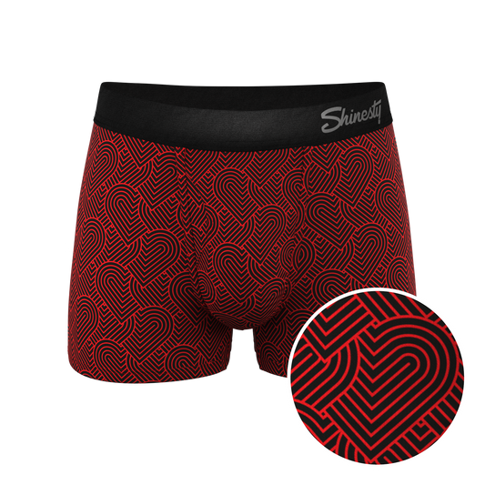 The Cherub | Geometric Hearts Ball Hammock® Pouch Trunks Underwear