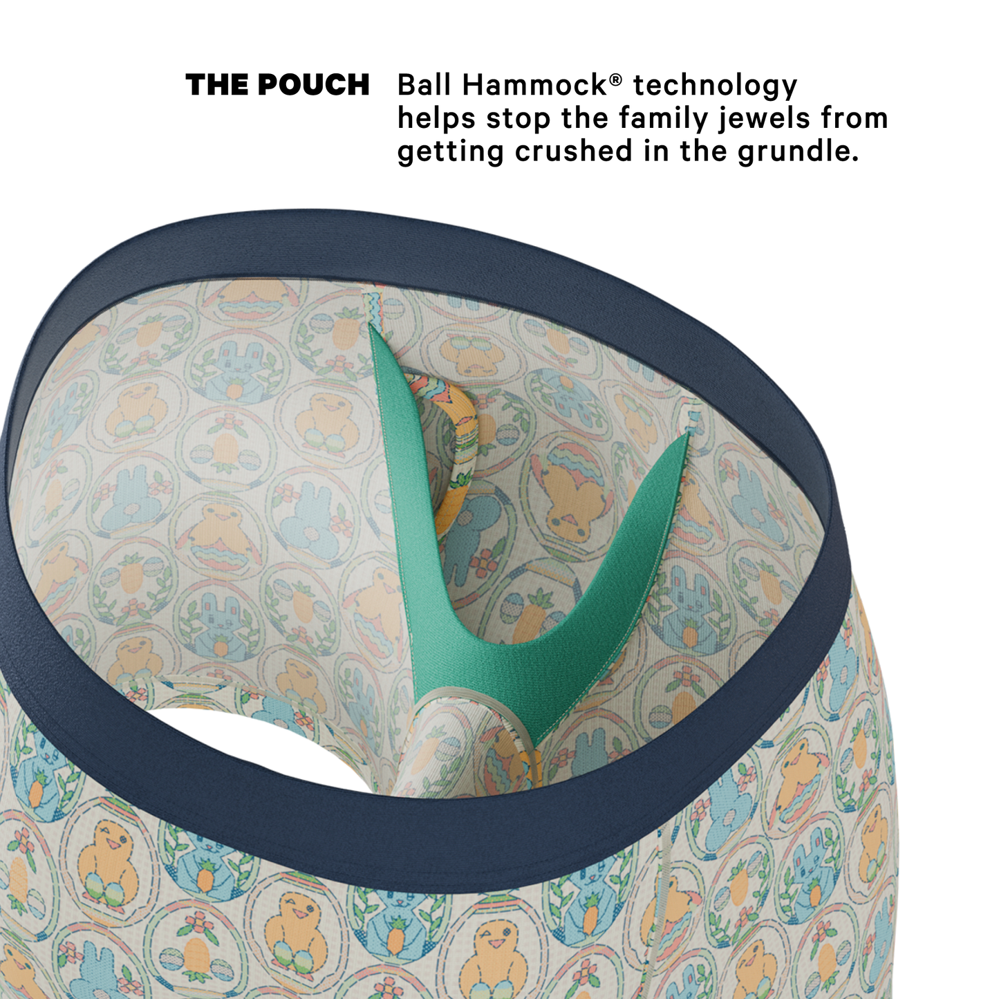 The Chicks Dig It | Pastel Easter Ball Hammock® Pouch Underwear With Fly