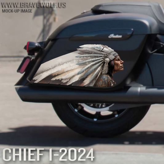 Chief 1-2024 (Color) Saddlebag Decal Set for Indian Motorcycles