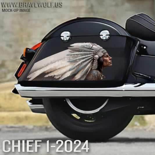 Chief 1-2024 (Color) Saddlebag Decal Set for Indian Motorcycles