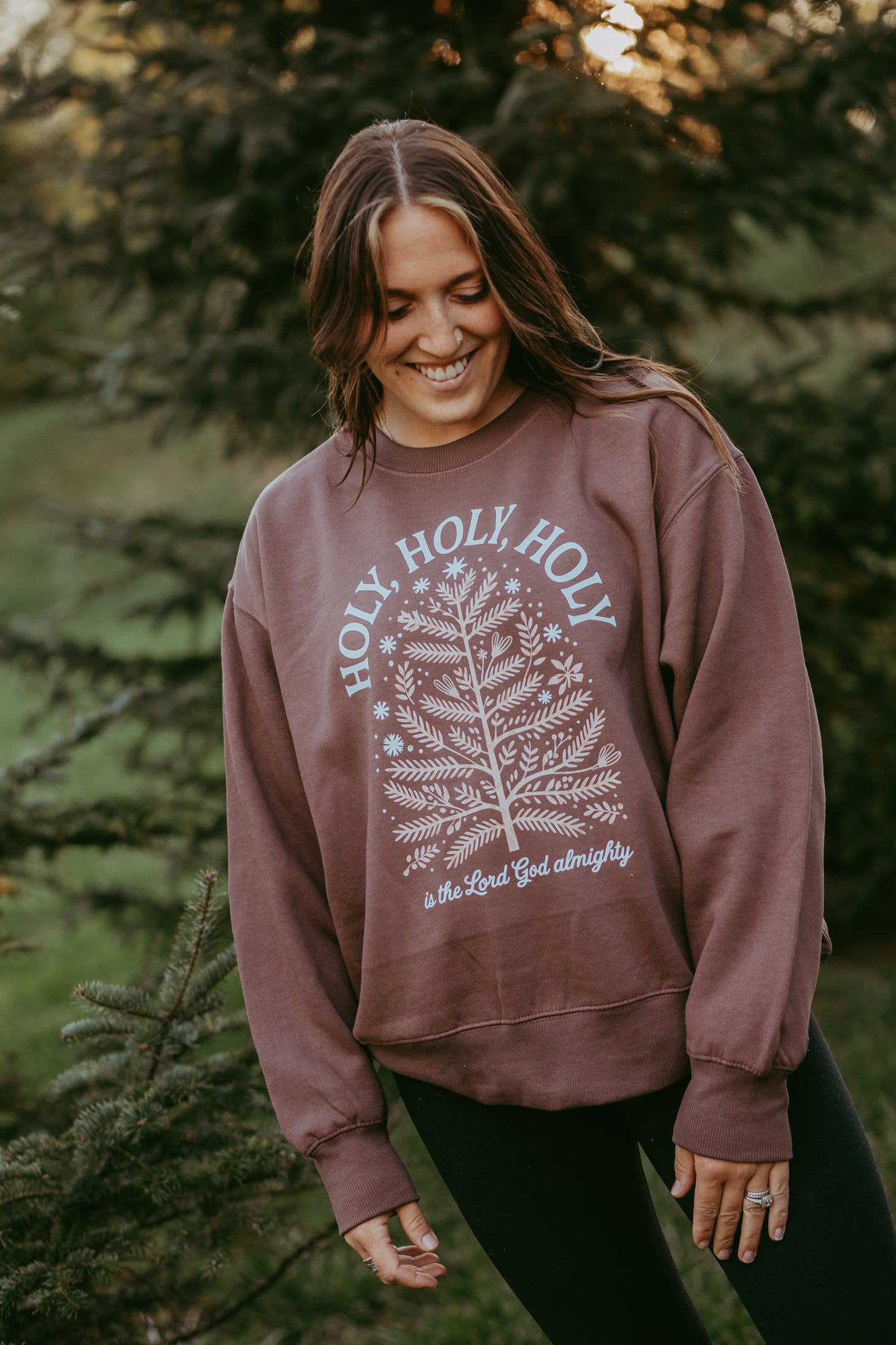 Holy Holy Holy Is The Lord God Almighty Adult Crewneck Sweatshirt