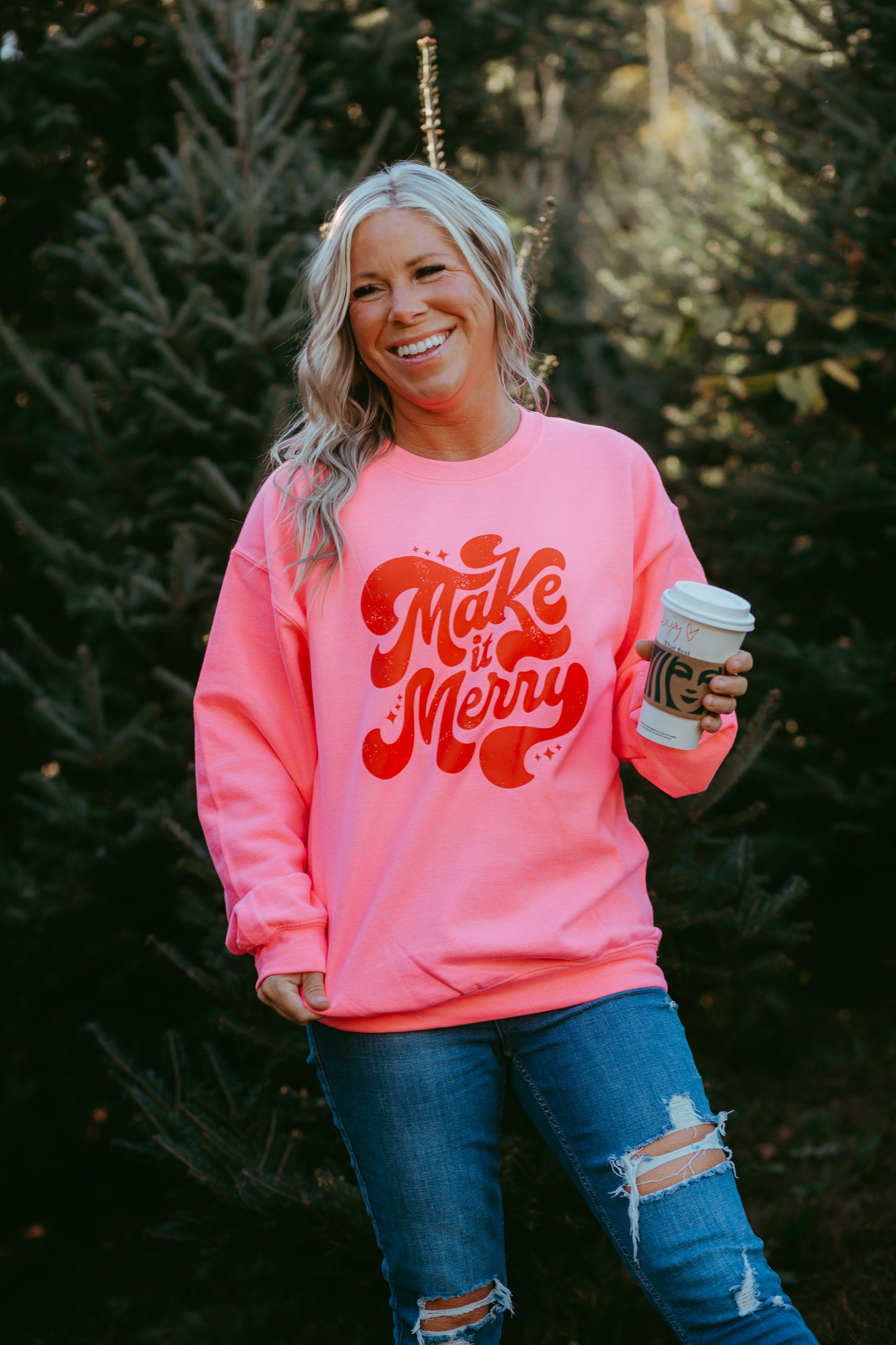 Make It Merry Adult Crewneck Sweatshirt