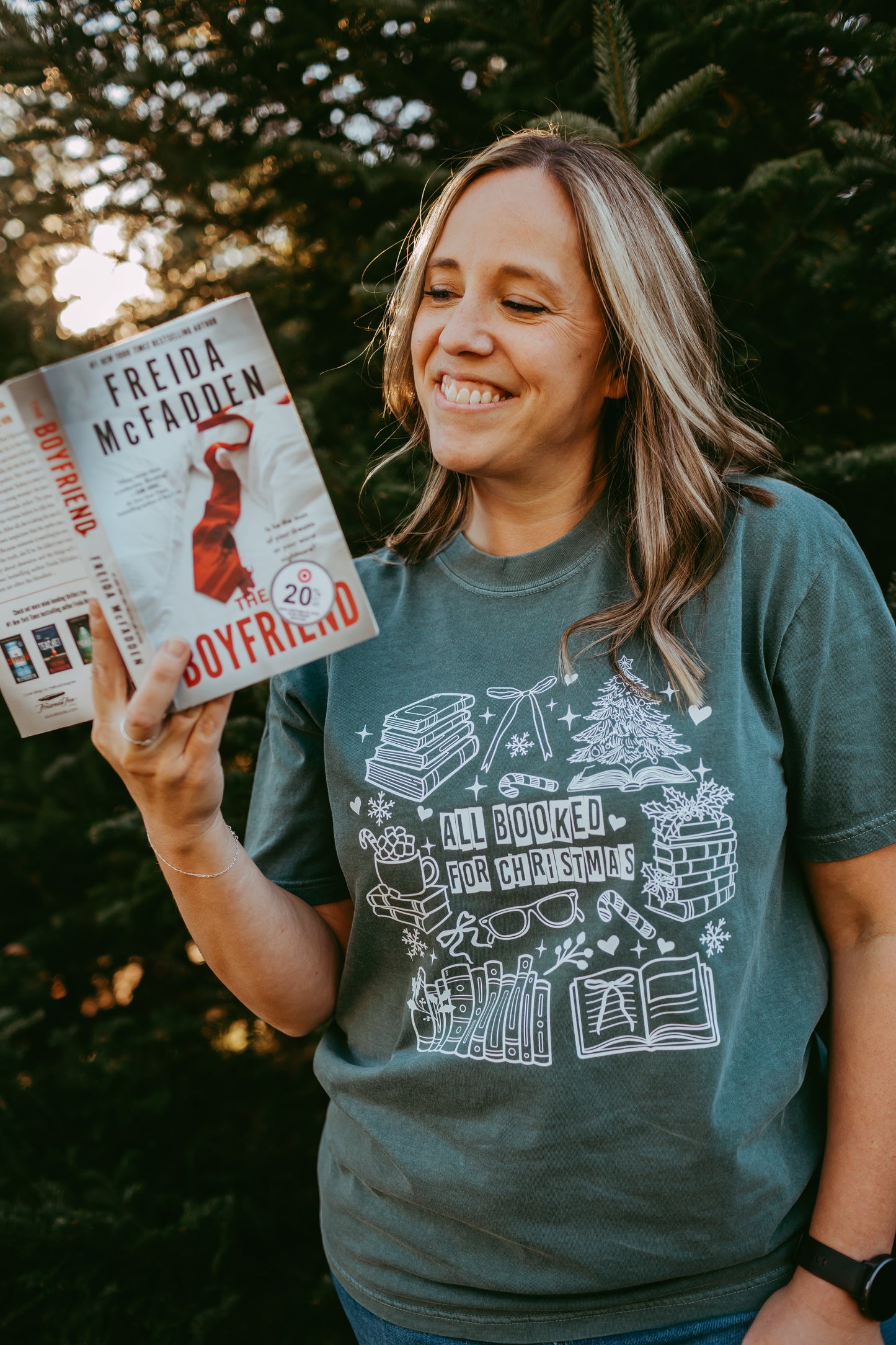 All Booked For Christmas T-Shirt