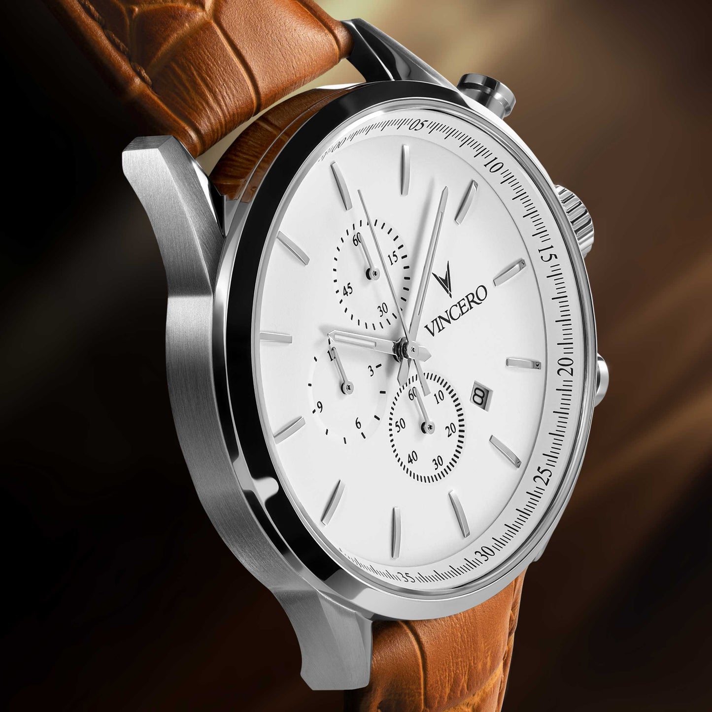 The Chrono S2 40mm - Silver/Tan