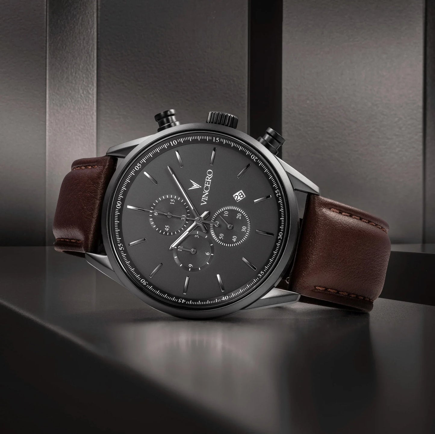 The Chrono S2 40mm - Gunmetal/Walnut