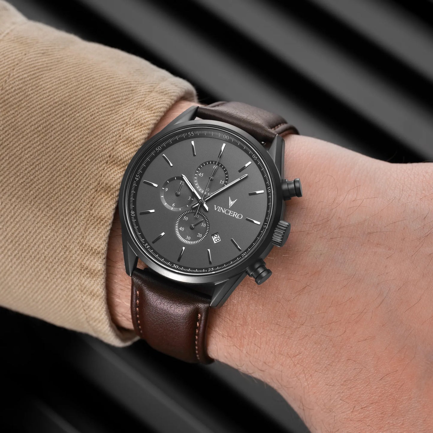 The Chrono S2 40mm - Gunmetal/Walnut