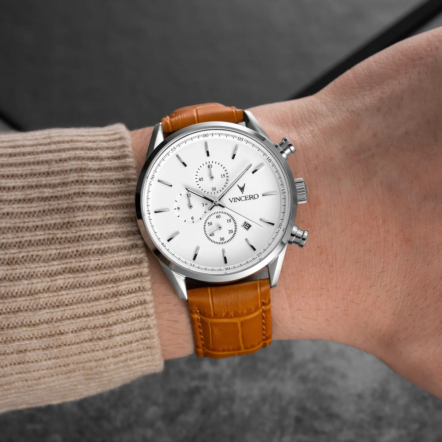 The Chrono S2 - Silver/Tan