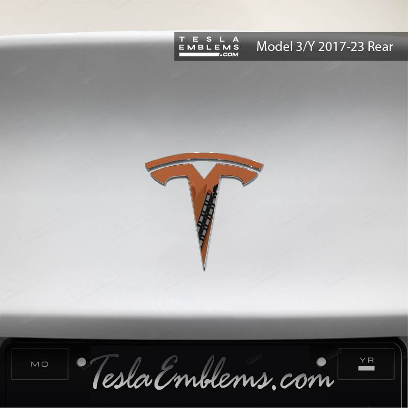 Wookie Tesla Emblem Decals (Front + Back) | Model 3