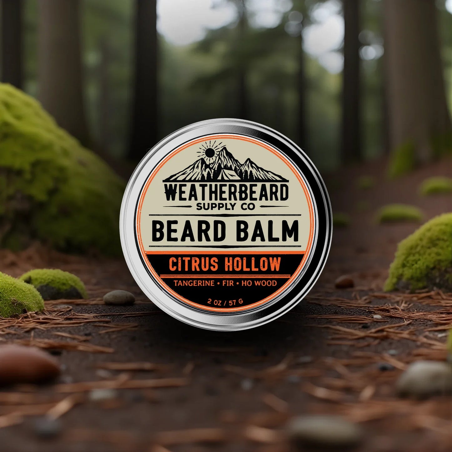Citrus Hollow Beard Balm - Tangerine, Fir, Ho Wood