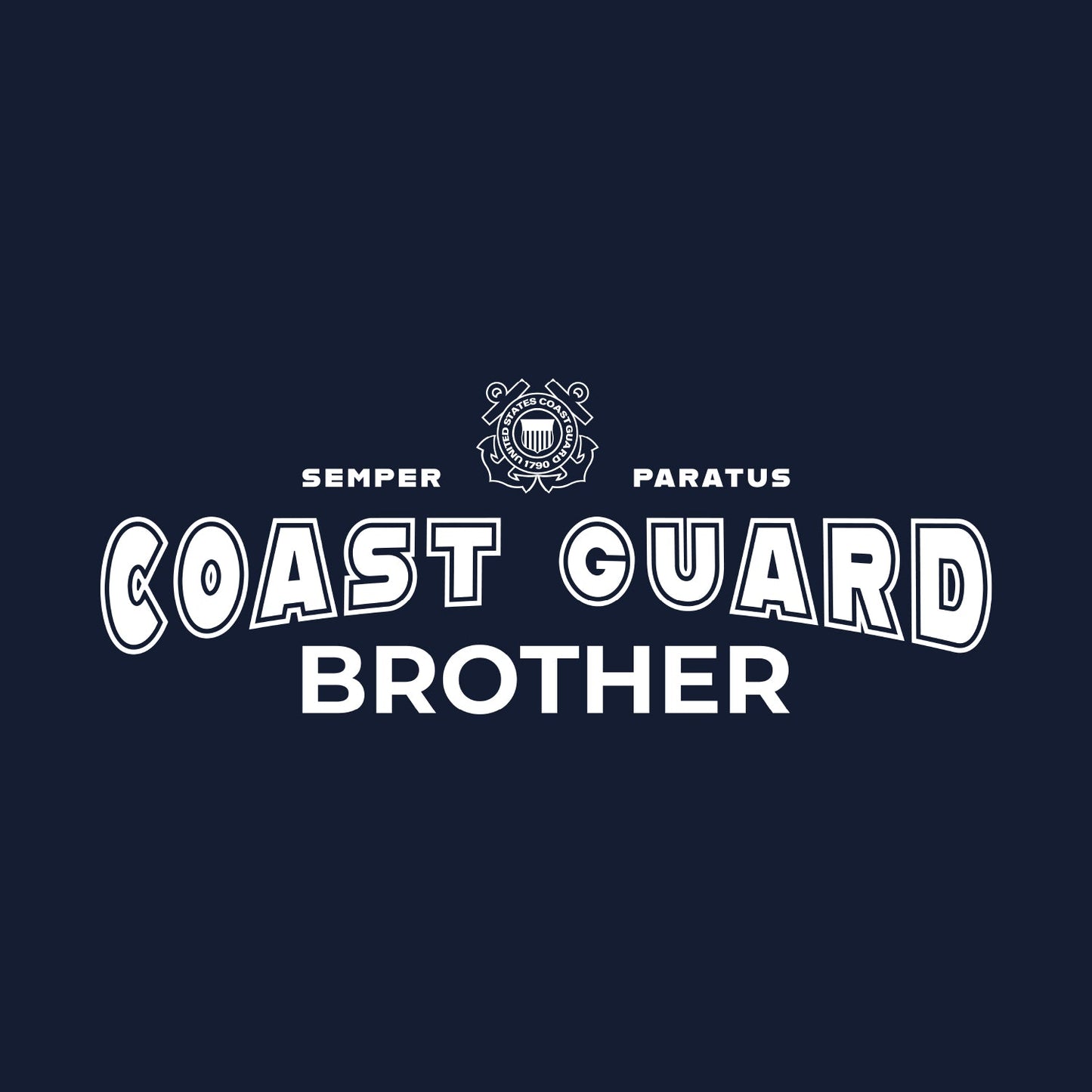 Coast Guard Brother Crewneck (Navy)