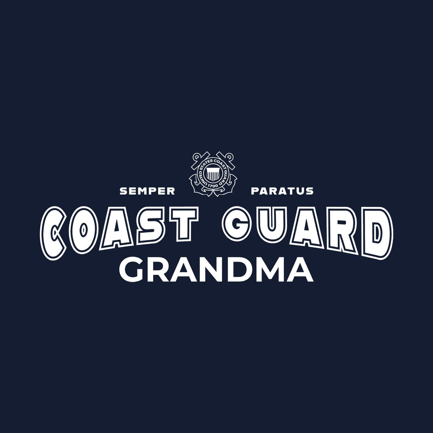 Coast Guard Grandma Crewneck (Navy)