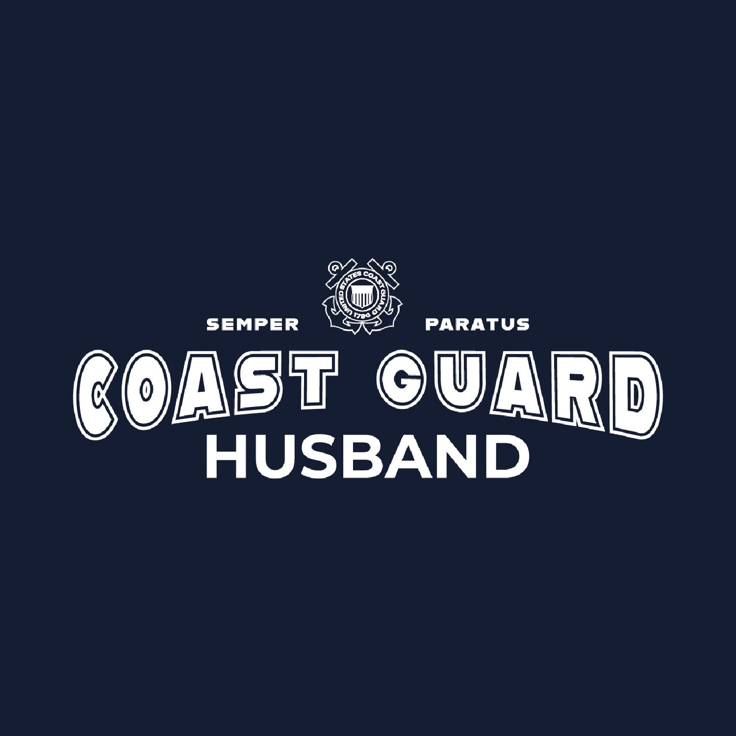 Coast Guard Husband Crewneck (Navy)