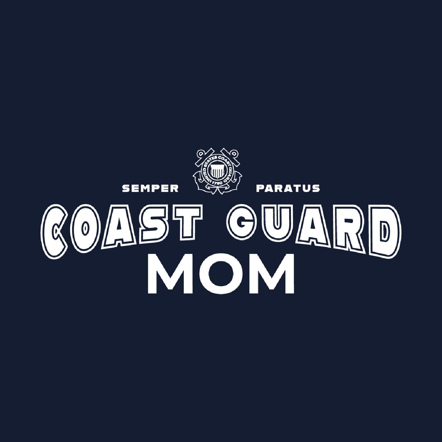 Coast Guard Mom Crewneck (Navy)
