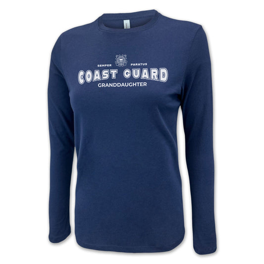 Coast Guard Granddaughter Women's Long Sleeve T-Shirt (Navy)