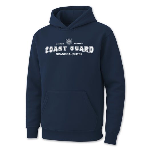 Coast Guard Granddaughter Youth Hood (Navy)