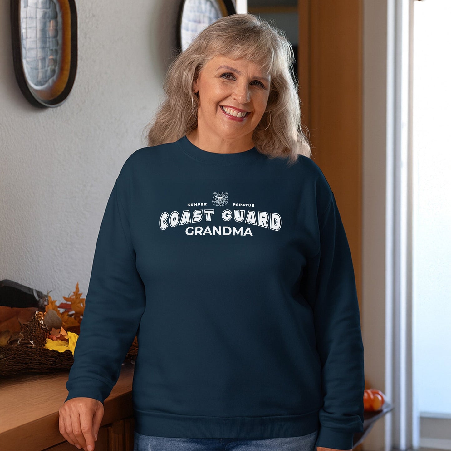 Coast Guard Grandma Crewneck (Navy)