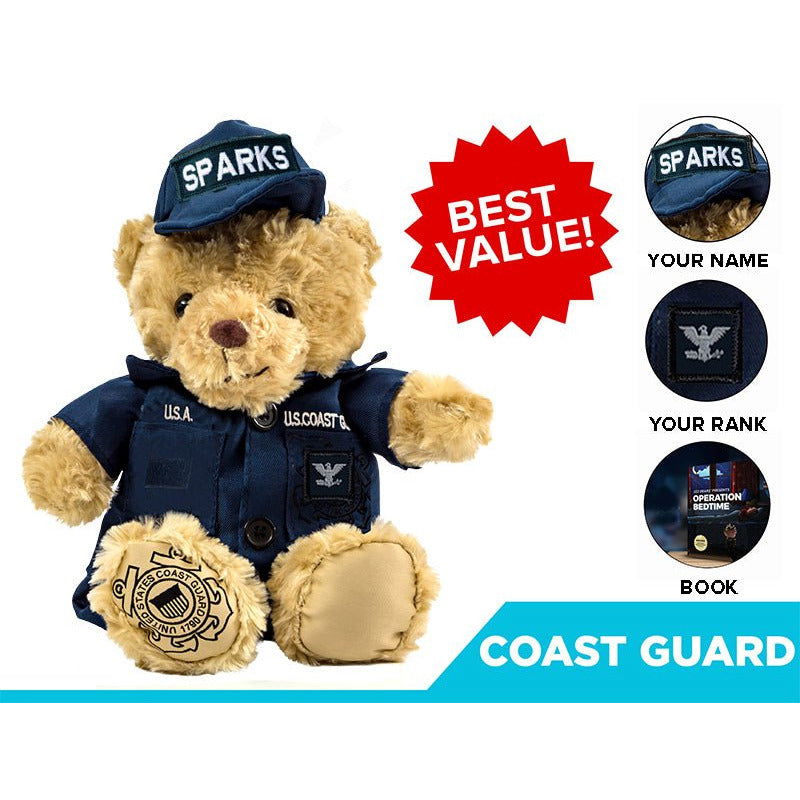 Coast Guard Teddy Bear Personalized Bundle