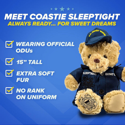 Coastie Sleeptight - Coast Guard Teddy Bear