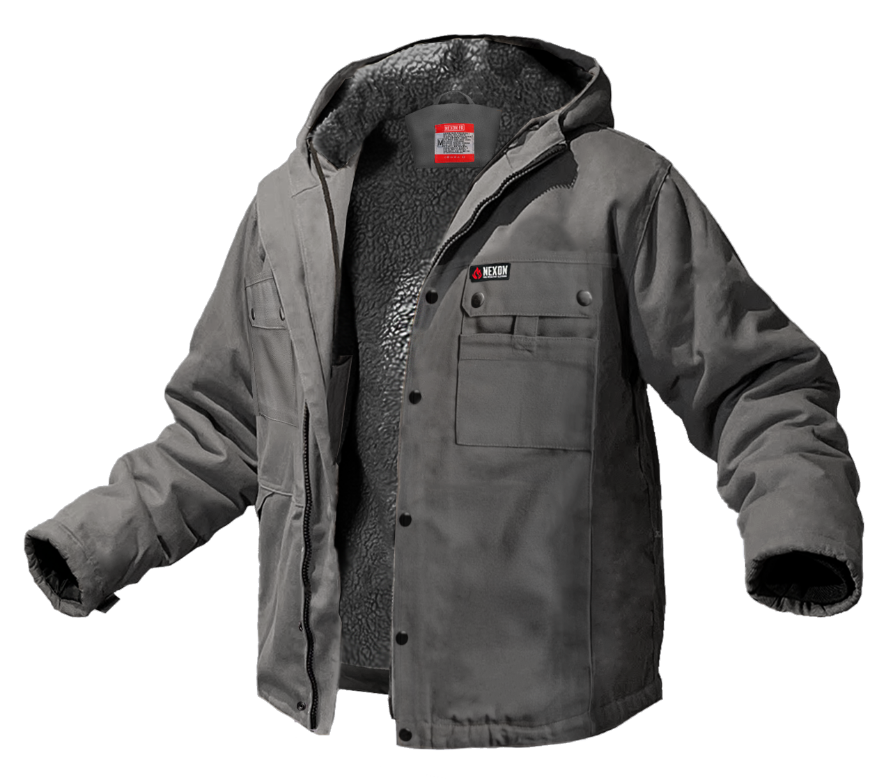 Nexon Heavy-Duty FR Sherpa Lined Jacket (Gray)