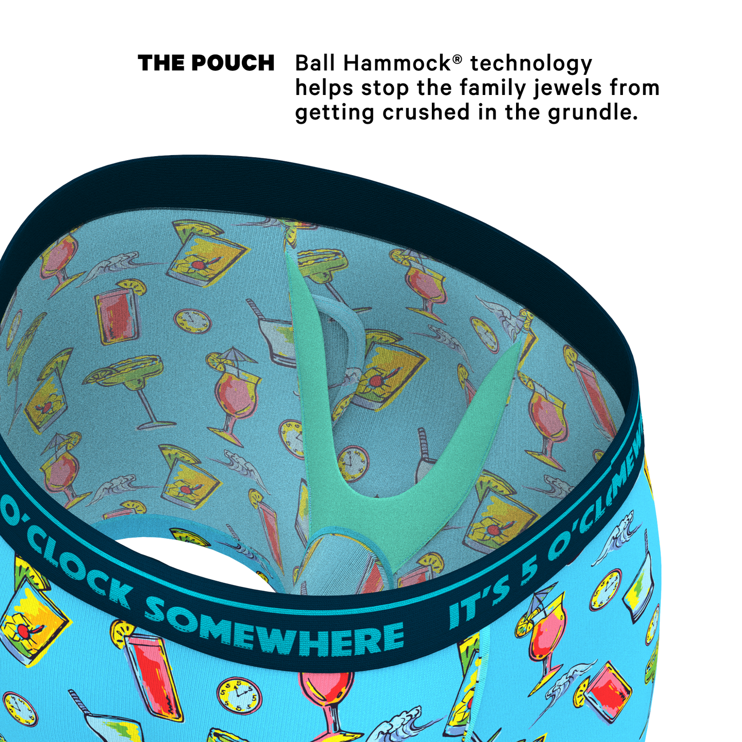 The Cocktail Hour | Shinesty x Margaritaville® Ball Hammock® Pouch Underwear With Fly