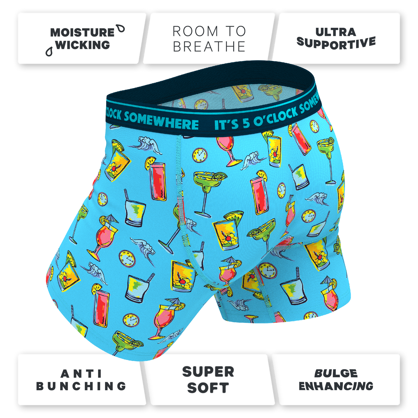 The Cocktail Hour | Shinesty x Margaritaville® Ball Hammock® Pouch Underwear With Fly