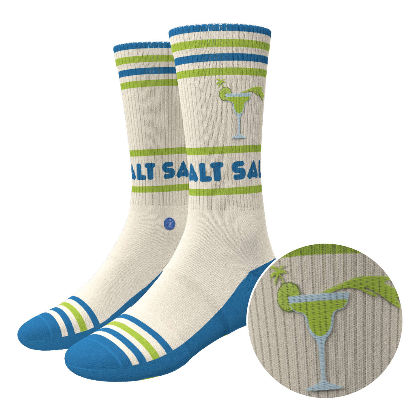 The Cocktail Hour | Shinesty x Margaritaville® Heel Hammock™ Crew Socks