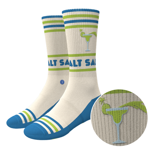The Cocktail Hour | Shinesty x Margaritaville® Heel Hammock™ Crew Socks