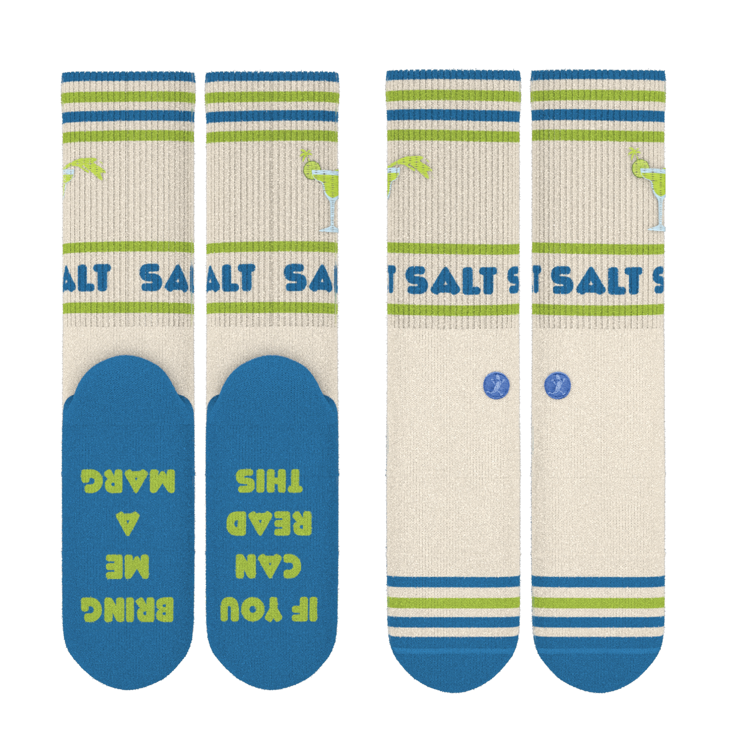 The Cocktail Hour | Shinesty x Margaritaville® Heel Hammock™ Crew Socks