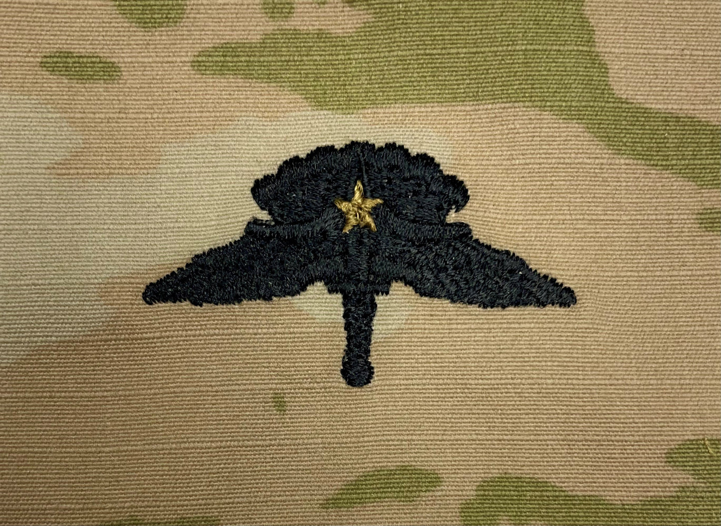 Combat HALO Free Fall Parachutist - U.S. Army OCP Occupational Badge - Embroidered Sew-On