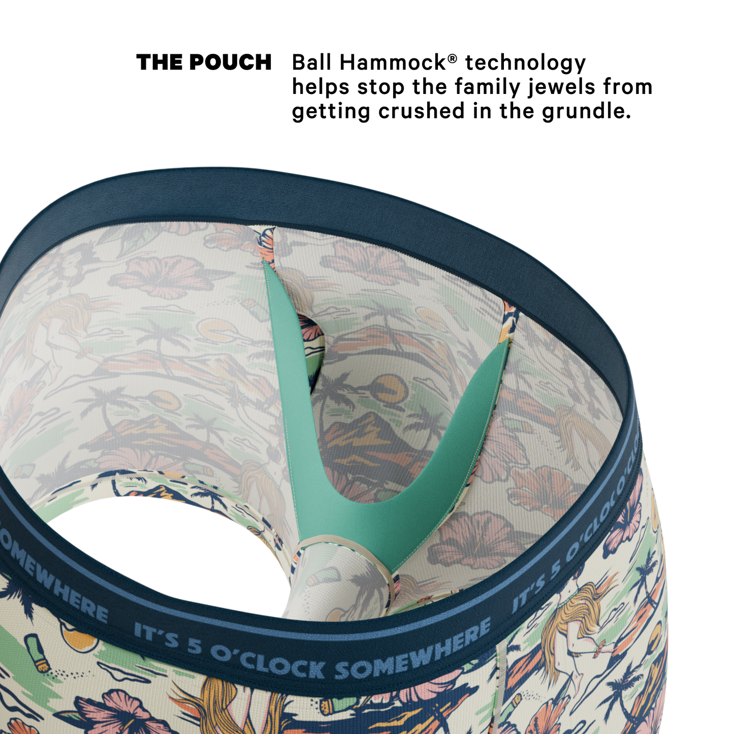 The Come Monday | Shinesty x Margaritaville® Ball Hammock® Pouch Trunks Underwear