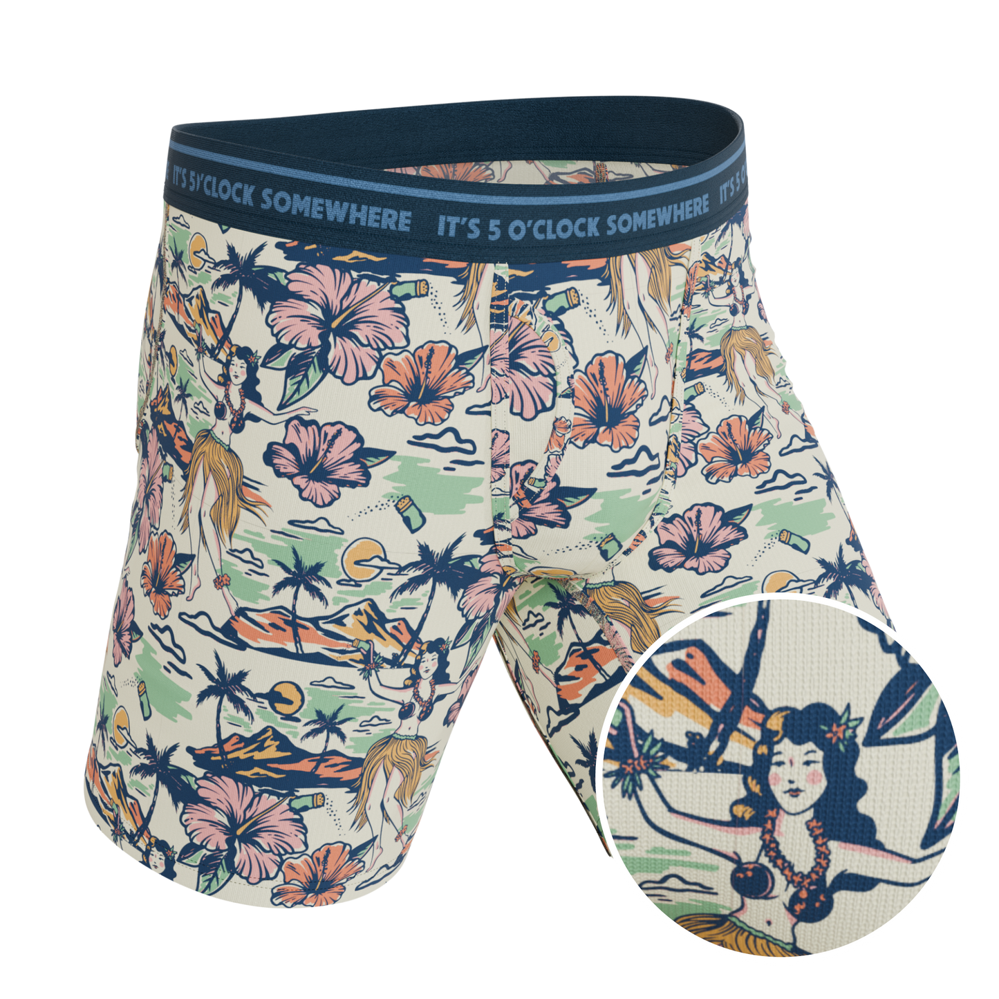 The Come Monday | Shinesty x Margaritaville® Long Leg Ball Hammock® Pouch Underwear With Fly
