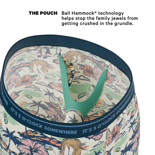 The Come Monday | Shinesty x Margaritaville® Long Leg Ball Hammock® Pouch Underwear With Fly