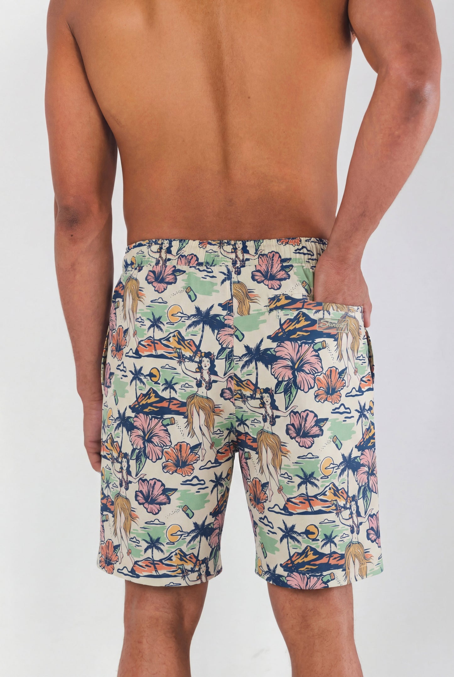 The Come Monday | Shinesty x Margaritaville® Ball Hammock® Pouch 8" Swim Trunks