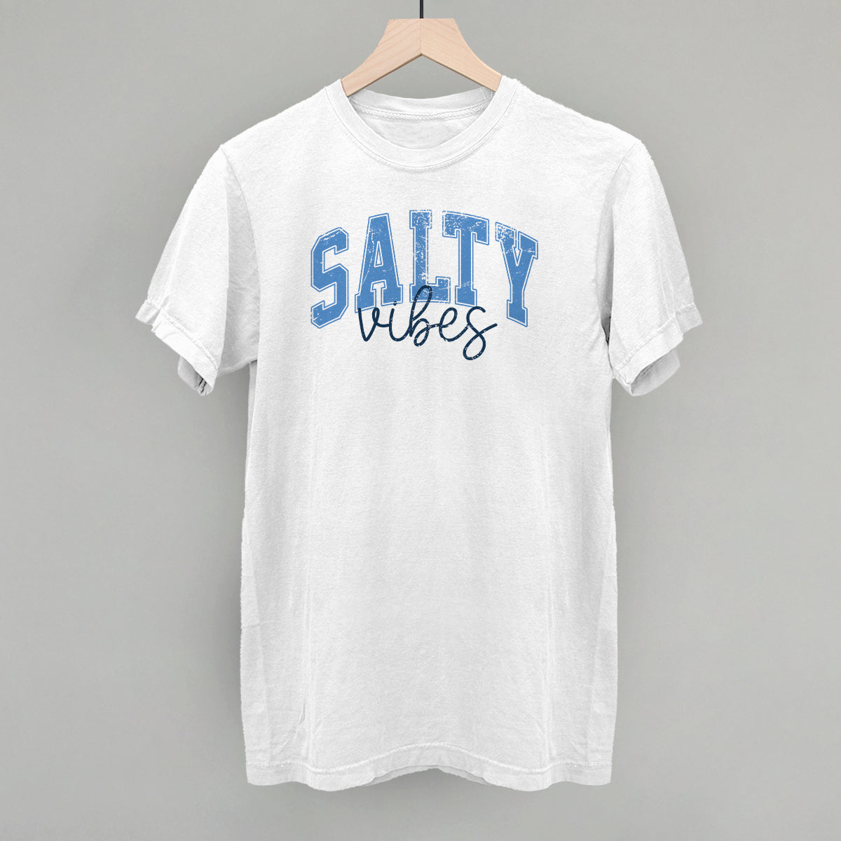 Salty Vibes Arch + Script Distressed