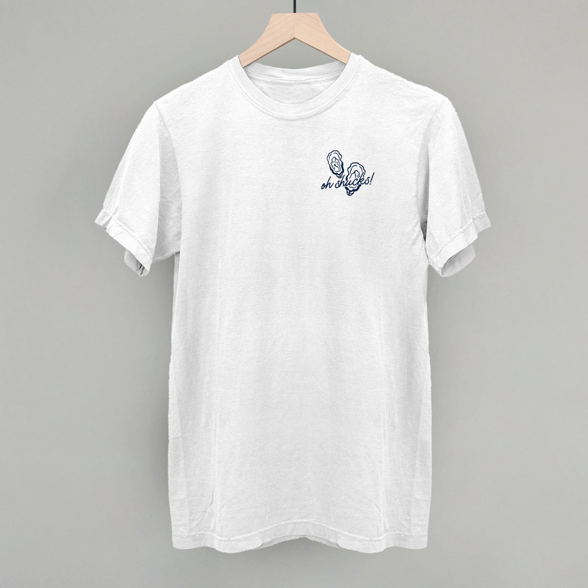 Oh Shucks Oysters (Navy Blue) (Left Chest)
