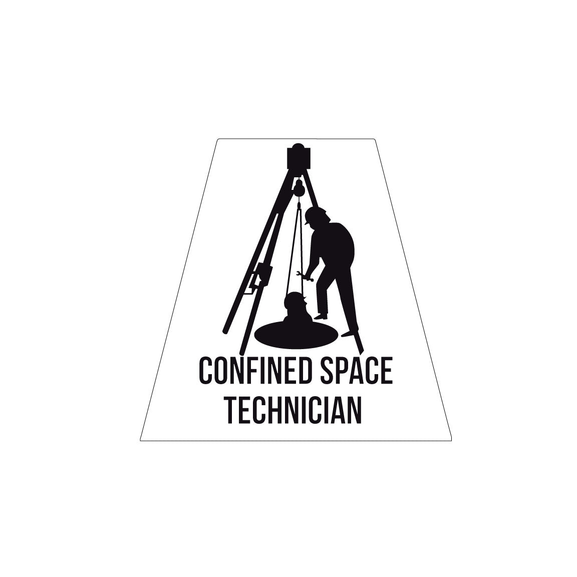 CONFINED SPACE TECHNICIAN REFLECTIVE HELMET (TET) TETRAHEDRON