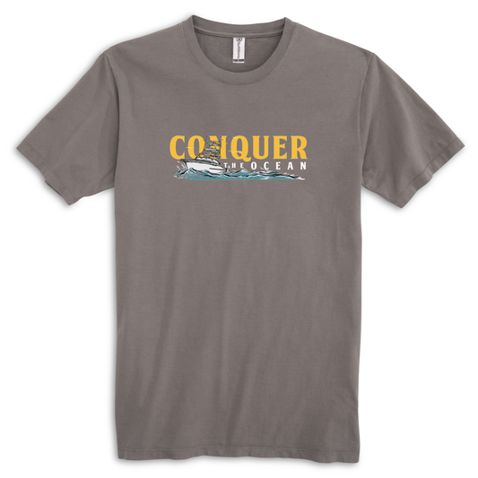 Conquer The Ocean Graphite T-Shirt