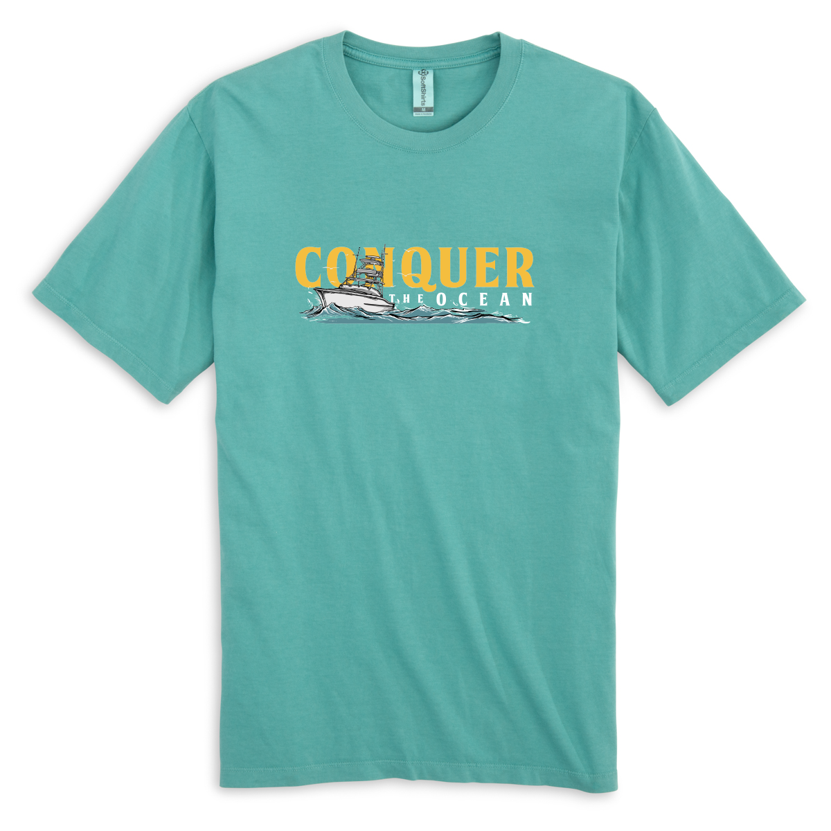 Conquer The Ocean Seafoam T-Shirt