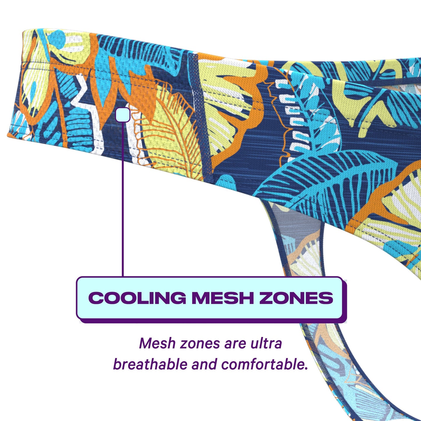 The Mahalo | Blue Tropical paradICE™ Cooling Thong