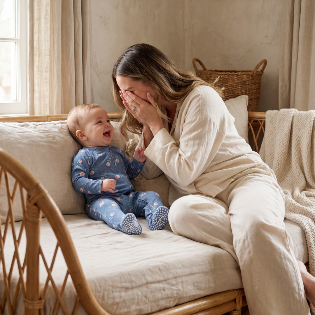 Zipper Footie Denim Roses