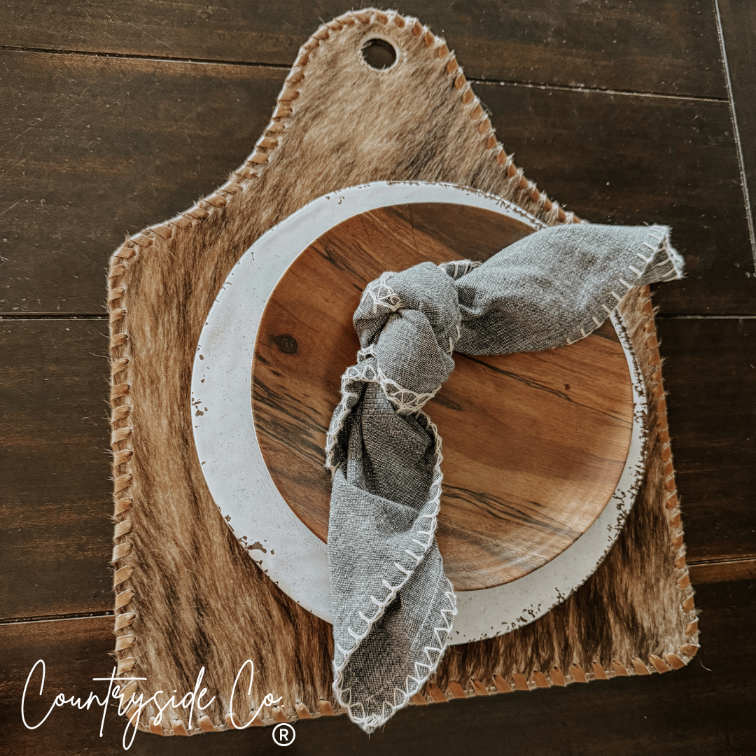 Cowhide Cowtag Placemats