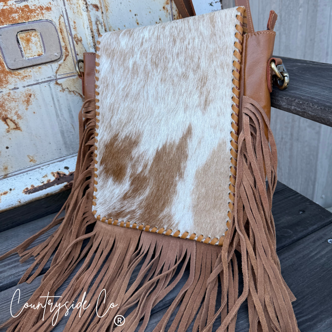Bessie Cowhide Western Purse